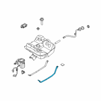 OEM 1998 Kia Sephia Strap-Fuel Tank Diagram - 0K2A142720A