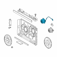 OEM Toyota Prius Plug-In Fan Motor Diagram - 16363-37010