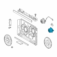 OEM 2012 Toyota Prius V Fan Motor Diagram - 16363-37020