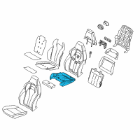 OEM 2018 BMW X6 Foam Section, Comfort Seat, A/C Diagram - 52-10-8-079-593