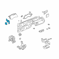 OEM 1998 Cadillac Seville Theft Deterrent Module Assembly Diagram - 9374680