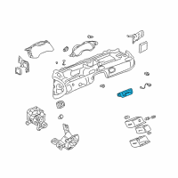 OEM 1998 Cadillac Seville Heater & Air Conditioner Control Assembly (Remanufacture) Diagram - 19151954