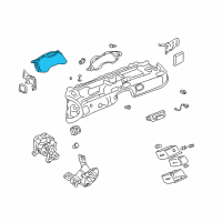 OEM Cadillac DeVille Instrument Panel Gage CLUSTER Diagram - 25755391