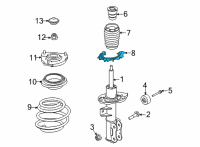 OEM Hyundai Santa Cruz PAD-FRONT SPRING, LWR Diagram - 54633-R5000