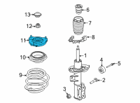 OEM 2022 Kia Sorento INSULATOR Assembly-STRUT Diagram - 54610R5000