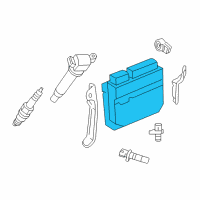 OEM 2018 Lexus ES350 Engine Control Computer Diagram - 89661-0X410