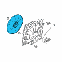 OEM 2012 Cadillac CTS Fan Blade Diagram - 25881843