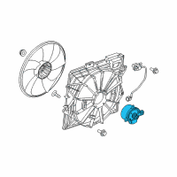 OEM Cadillac CTS Fan Motor Diagram - 19351719