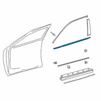 OEM Lexus UX250h MOULDING Assembly, FR Do Diagram - 75710-76040