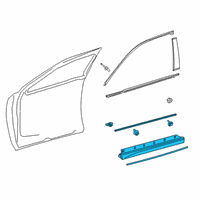 OEM 2020 Lexus UX200 MOULDING Sub-Assembly, F Diagram - 75072-76010