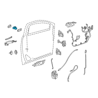 OEM 2021 Buick Envision Lock Cylinder Diagram - 13516555