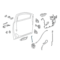 OEM Buick Envision Lock Rod Diagram - 22863601
