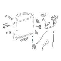 OEM 2021 Buick Envision Lock Rod Diagram - 84909127