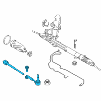 OEM 2016 BMW X6 Steering Tie Rod Assembly Diagram - 32-10-6-863-859