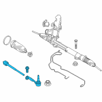 OEM BMW X6 Steering Tie Rod Assembly Diagram - 32-10-6-863-859