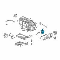 OEM 2002 Honda Civic Motor Assembly, Mode Diagram - 79140-S5D-A11