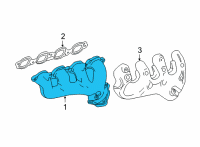 OEM 2021 GMC Savana 3500 Exhaust Manifold Diagram - 12701715