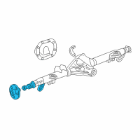 OEM 2000 Ford Mustang Axle Shaft Assembly Diagram - XR3Z-4234-AA