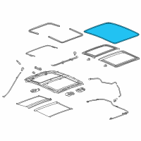 OEM Cadillac CT6 Weatherstrip Diagram - 84366615