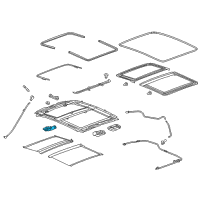 OEM 2017 Cadillac CT6 Window Shade Motor Diagram - 84272424