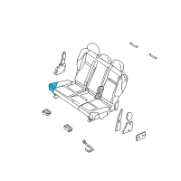 OEM 2004 Chrysler PT Cruiser Rear Seat Cushion Diagram - XM781FLAA