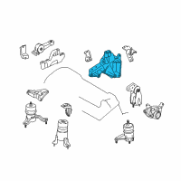 OEM 2017 Toyota Highlander Front Bracket Diagram - 12315-31250