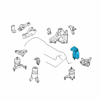 OEM 2018 Toyota Highlander Rear Insulator Diagram - 12380-31061