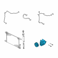 OEM 2015 Nissan Versa Compressor-Air Conditioner Diagram - 92600-1HC2B