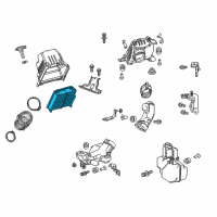 OEM 2016 Honda CR-V Element Assembly, Air Diagram - 17220-5LA-A00