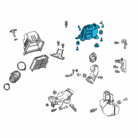 OEM Honda CR-V Set, Air/C Case Diagram - 17201-5LA-A00