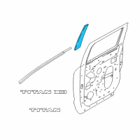 OEM 2019 Nissan Titan Tape-Front Door Outside, RH Diagram - 80812-EZ71A