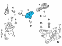 OEM 2022 Honda Civic BRACKET, TORQUE ROD Diagram - 50690-T21-A10