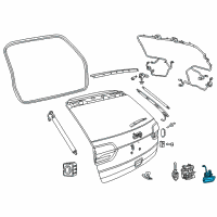 OEM Jeep Grand Cherokee Handle-LIFTGATE Diagram - 1YK38LAUAE