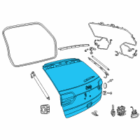 OEM Jeep Grand Cherokee LIFTGATE-LIFTGATE Diagram - 68154524AA