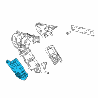 OEM 2019 Jeep Compass Shield-Exhaust Diagram - 68319313AA