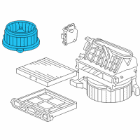 OEM 2007 Honda Accord Motor Assembly, Fan Diagram - 79310-SDA-A01