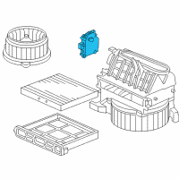 OEM Honda Accord Motor Assembly, Fresh/Recirculating Diagram - 79350-SDA-A01