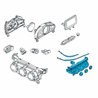OEM 2020 Toyota Yaris Dash Control Unit Diagram - 55936-WB019