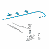 OEM 2000 Kia Spectra Hose Assembly-Rear Washer Diagram - 0K2B167500C