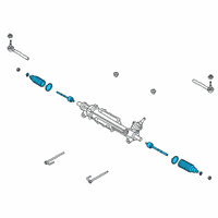 OEM 2021 Ford Ranger Inner Tie Rod Diagram - KB3Z-3280-A