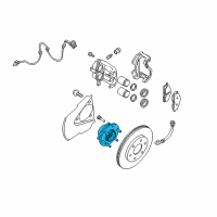 OEM 2019 Nissan Frontier Hub Assembly-Road Wheel, Front Diagram - 40202-9BT0A