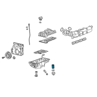 OEM 2019 GMC Terrain Filter Kit-Oil Diagram - 55588497