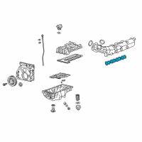 OEM 2018 GMC Terrain Manifold Gasket Diagram - 55577046