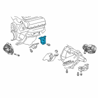 OEM Chrysler Aspen Bracket-Engine Mount Diagram - 52021629AA