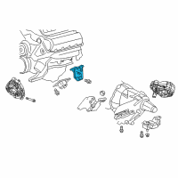 OEM 2007 Chrysler Aspen Bracket-Engine Mount Diagram - 52021629AA