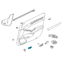 OEM Honda Accord Switch Assembly, Driver Side Seat Memory Diagram - 35961-TVA-A01