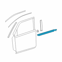 OEM 2017 Toyota 4Runner Belt Molding Diagram - 75712-35011