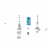 OEM Honda Element Spring, Rear Diagram - 52441-SCV-A11