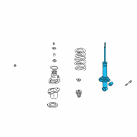 OEM 2004 Honda Element Shock Absorber Unit, Rear Diagram - 52611-SCV-A02