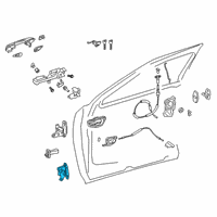 OEM 2022 Lexus UX250h Hinge Assembly, Door, Lw Diagram - 68730-76020